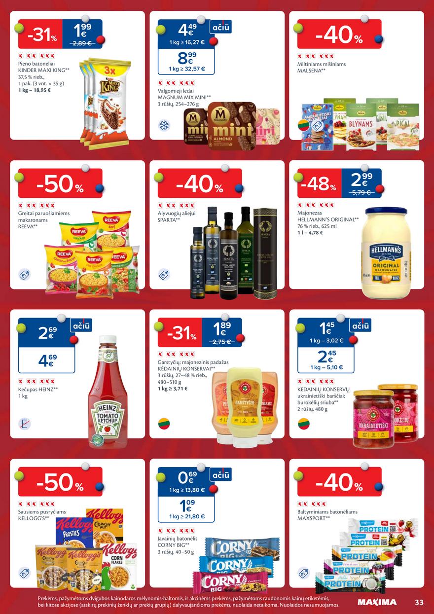 Maxima leidinys akcijos nuo 
  2026-02-03 iki 
  2026-03-09 | Leidinukas.lt puslapis 33