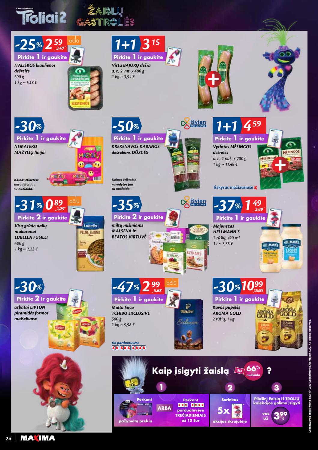 Maxima kaininis leidinys akcijos nuo 
  2020-09-22 iki 
  2020-09-28 | Leidinukas.lt puslapis 24