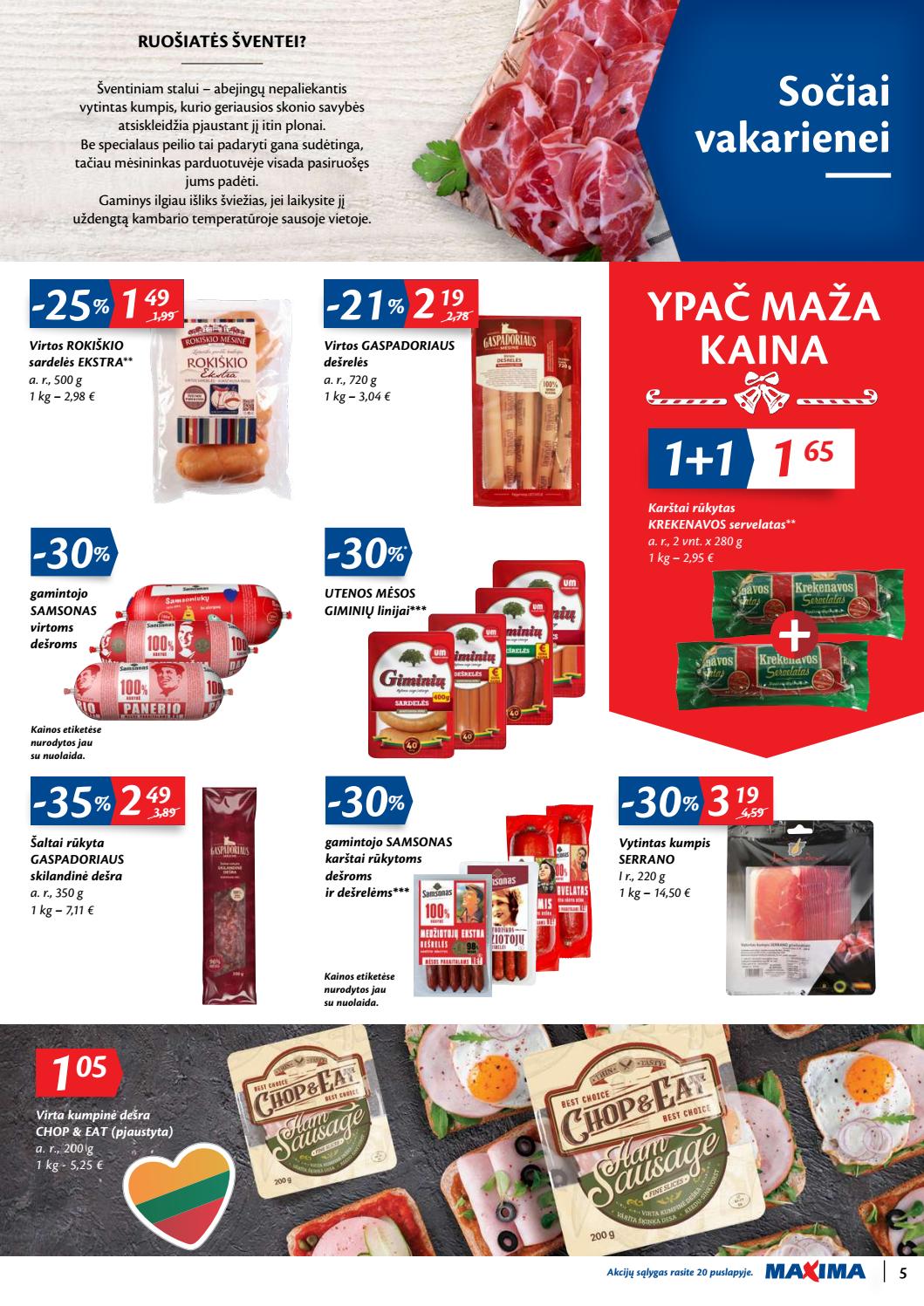 Maxima kaininis leidinys akcijos nuo 
  2019-12-10 iki 
  2019-12-16 | Leidinukas.lt puslapis 5