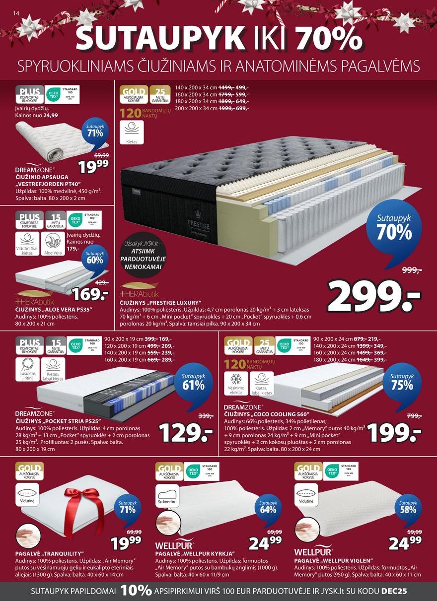 Jysk leidinys akcijos nuo 
  2025-12-02 iki 
  2025-12-15 | Leidinukas.lt puslapis 14