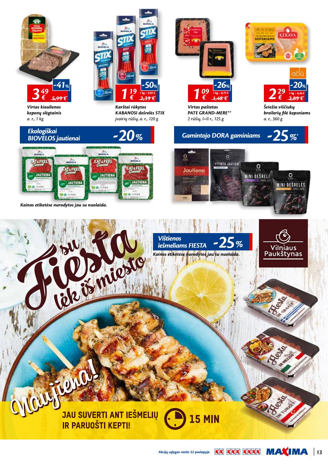 Maxima kaininis leidinys akcijos nuo 
  2019-08-29 iki 
  2019-09-11 | Leidinukas.lt puslapis 13