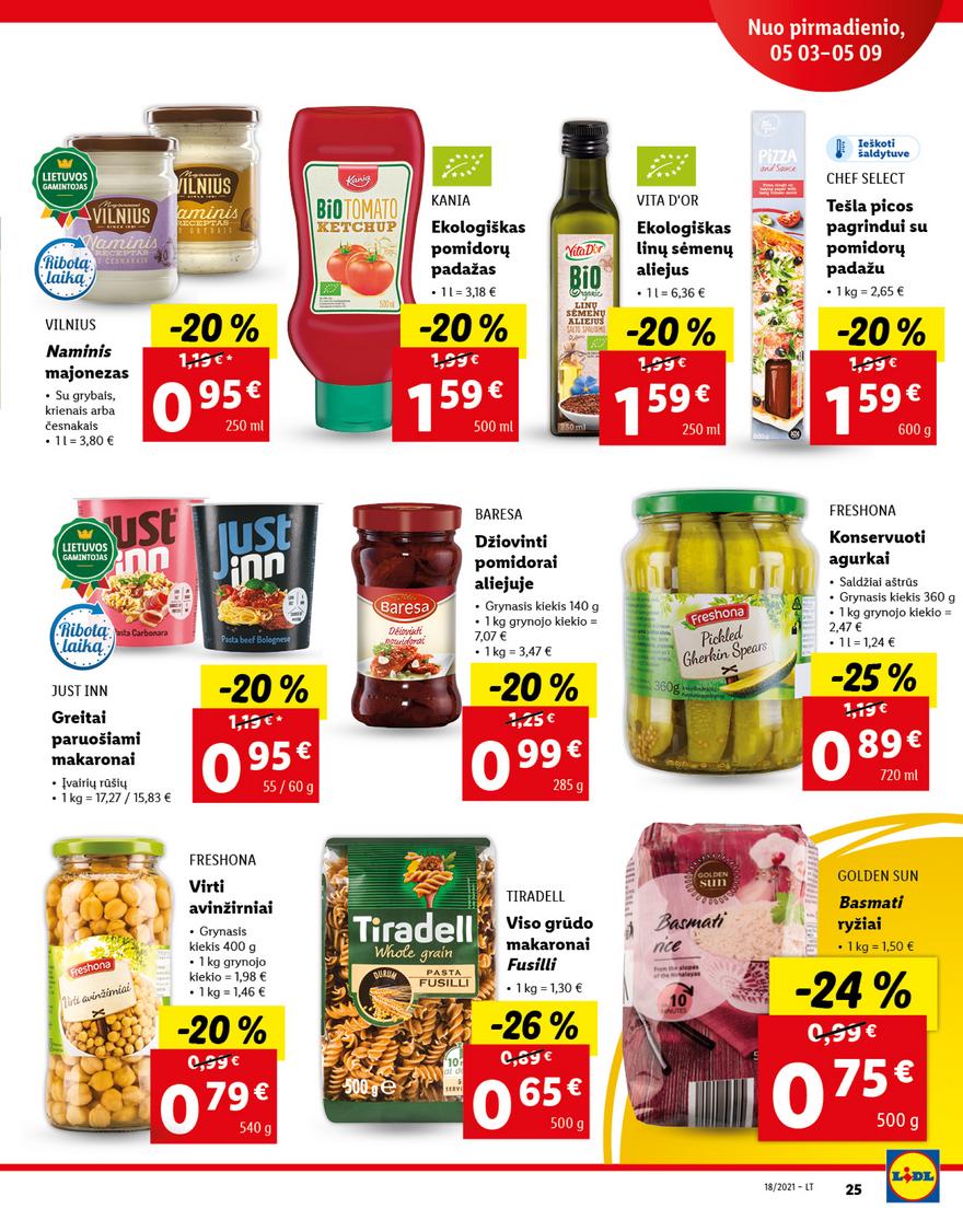 Lidl maisto prekių pasiūlymai akcijos nuo 
  2021-05-03 iki 
  2021-05-09 | Leidinukas.lt puslapis 25