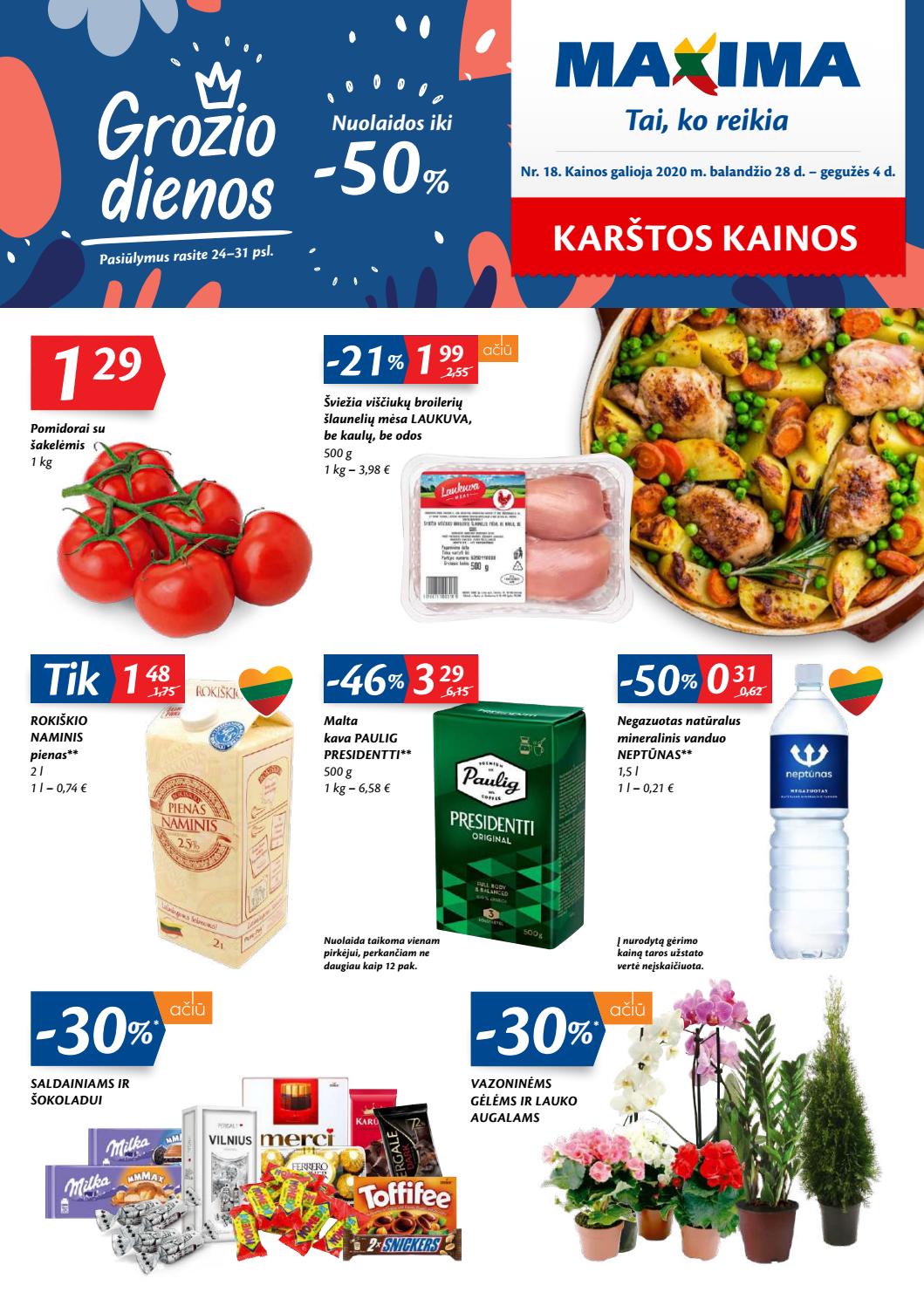 Maxima kaininis leidinys akcijos nuo 
  2020-04-28 iki 
  2020-05-04 | Leidinukas.lt puslapis 1