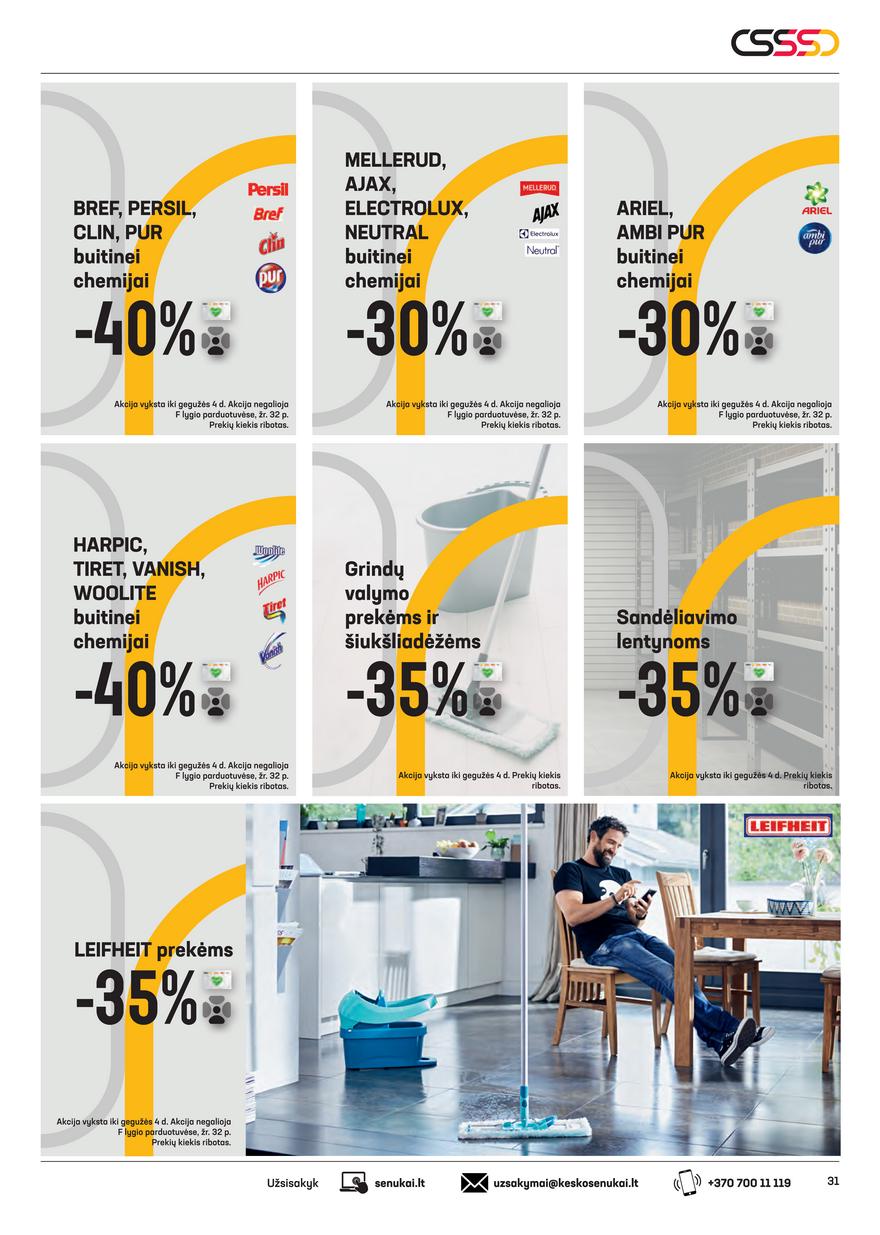 Senukai leidinys akcijos nuo 
  2021-04-15 iki 
  2021-05-03 | Leidinukas.lt puslapis 31