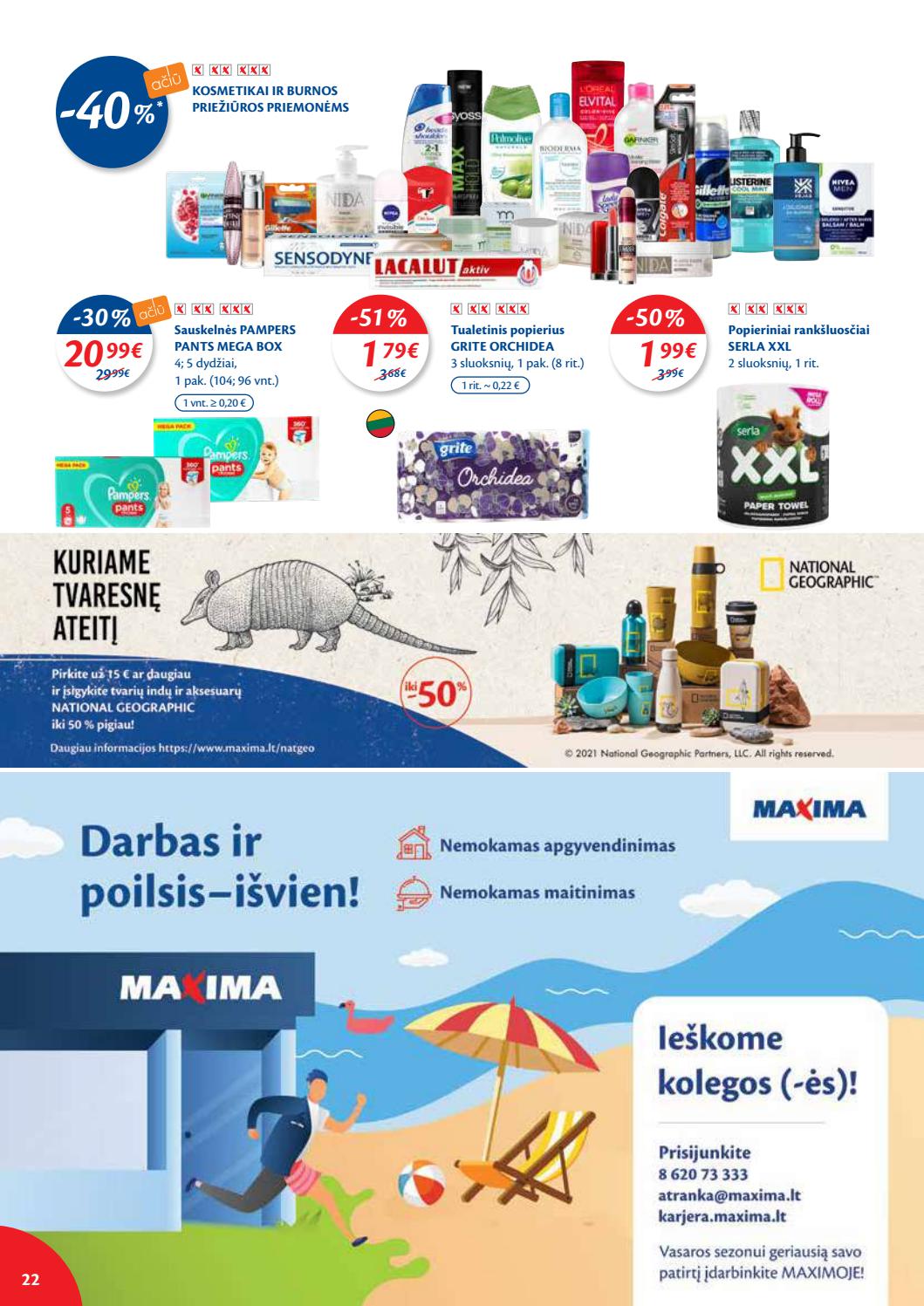 Maxima kaininis leidinys akcijos nuo 
  2021-05-04 iki 
  2021-05-10 | Leidinukas.lt puslapis 22