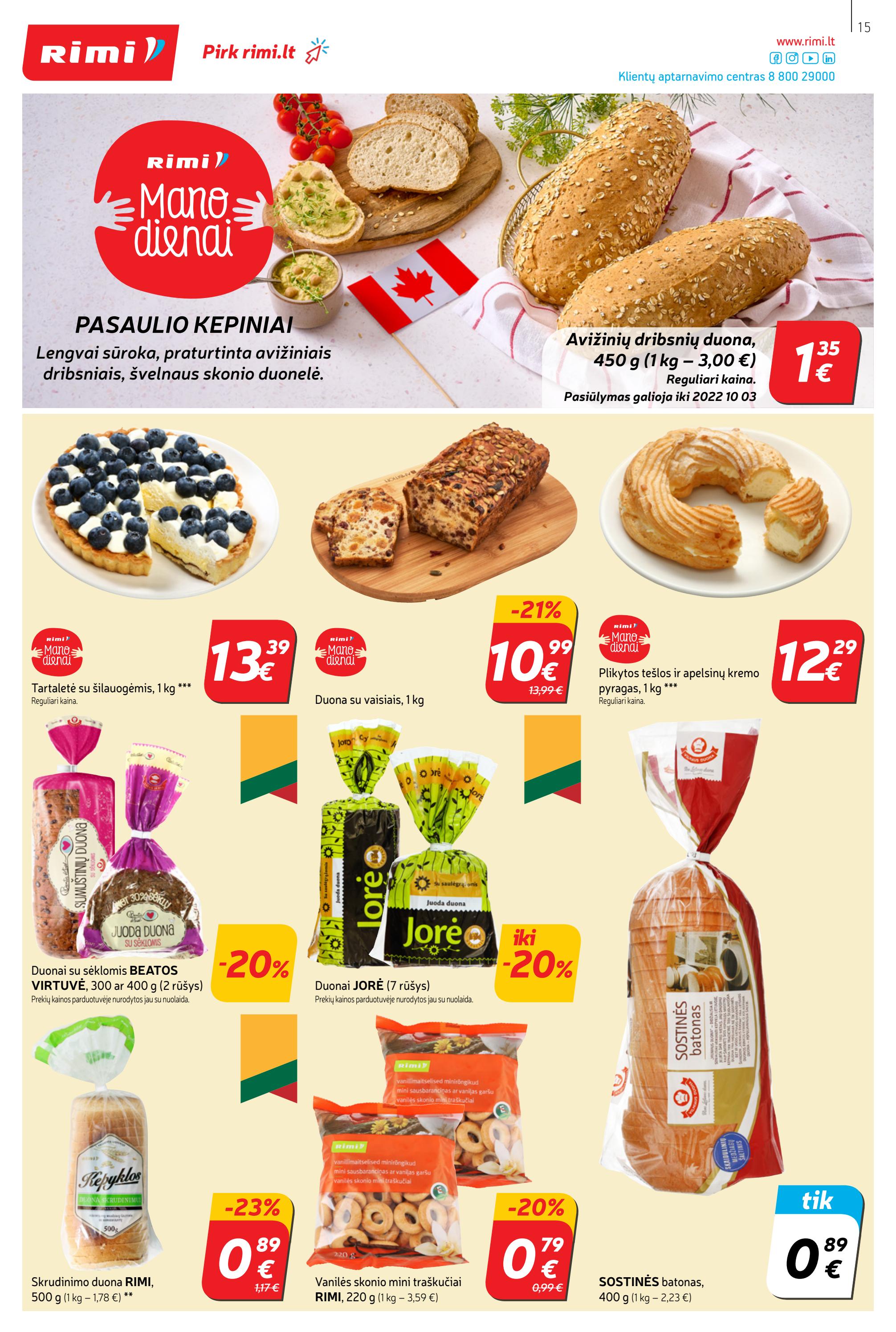Rimi savaitinis leidinys akcijos nuo 
  2022-09-06 iki 
  2022-09-12 | Leidinukas.lt puslapis 15