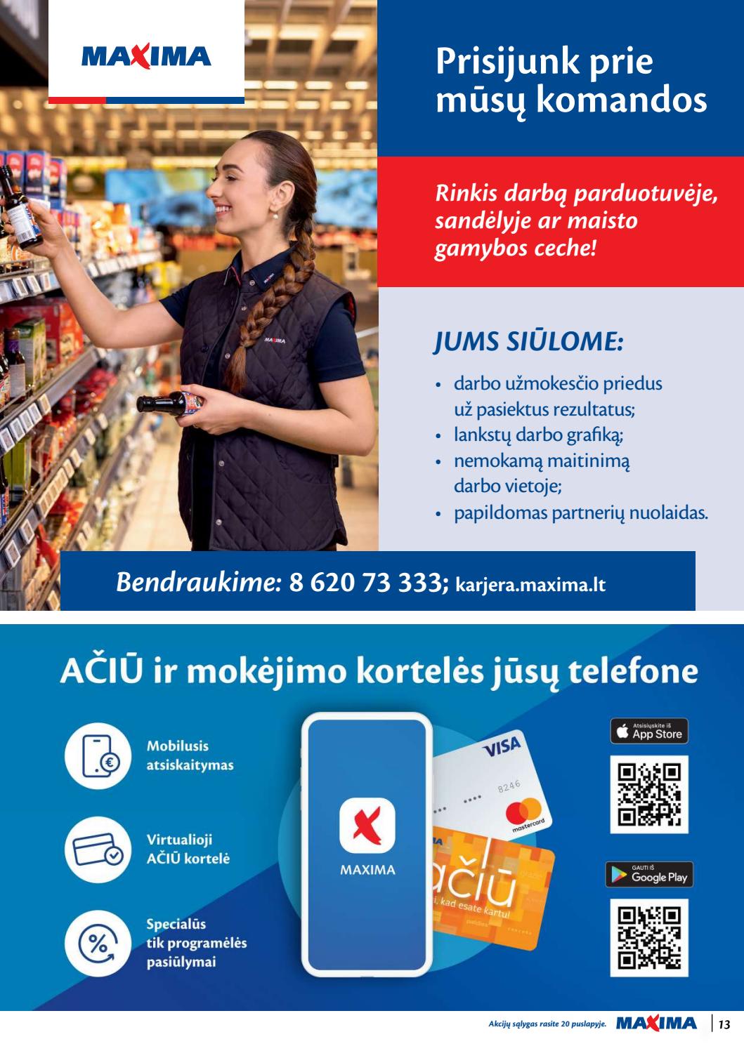 Maxima kaininis leidinys akcijos nuo 
  2020-01-02 iki 
  2020-01-06 | Leidinukas.lt puslapis 13