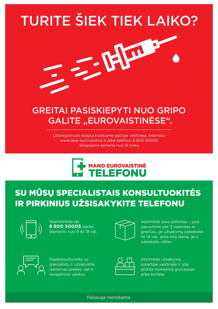 Euro vaistinė leidinys akcijos nuo 
  2021-12-01 iki 
  2022-01-03 | Leidinukas.lt puslapis 10