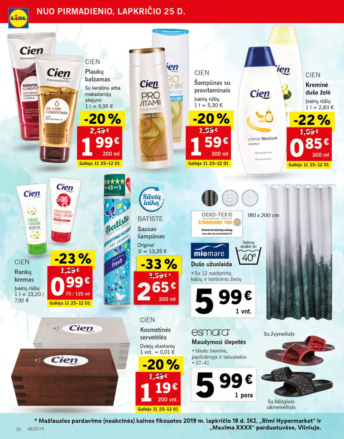 Lidl savaitinis leidinys akcijos nuo 
  2019-11-25 iki 
  2019-12-01 | Leidinukas.lt puslapis 30