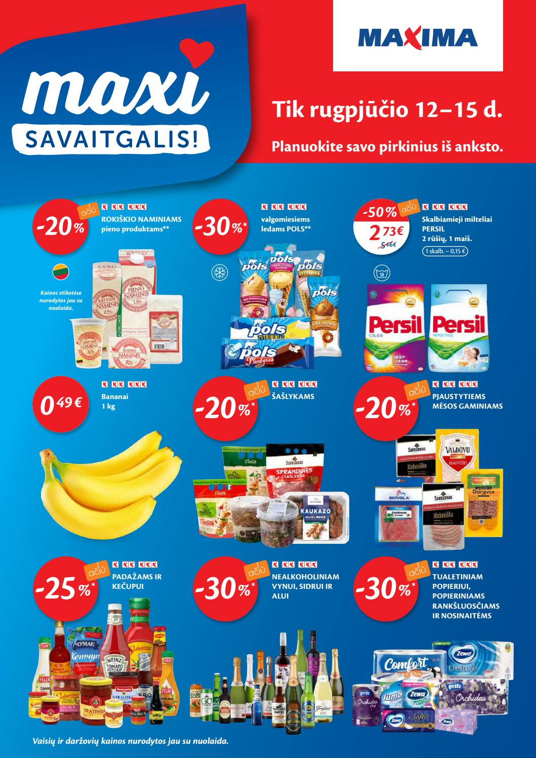 Maxima kaininis leidinys akcijos nuo 
  2021-08-10 iki 
  2021-08-16 | Leidinukas.lt puslapis 36