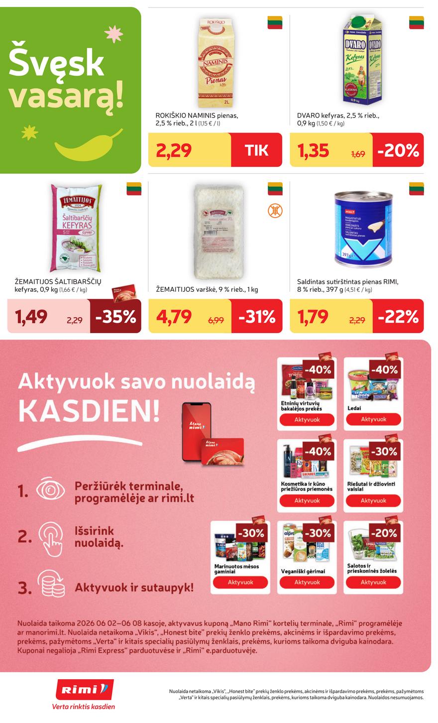 Rimi leidinys akcijos nuo 
  2026-06-02 iki 
  2026-06-08 | Leidinukas.lt puslapis 22