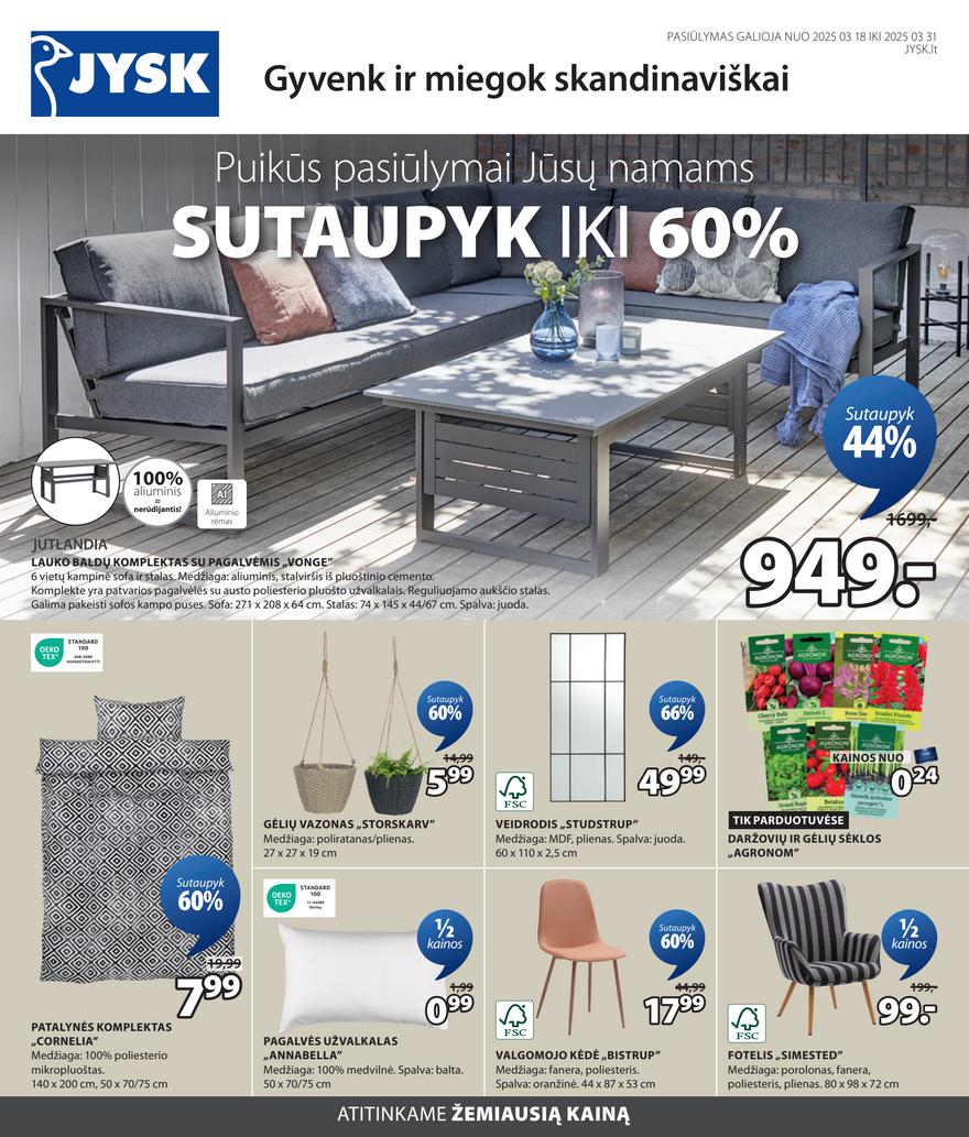 Jysk akcijų leidinys akcijos nuo 
  2025-03-18 iki 
  2025-03-31 | Leidinukas.lt puslapis 1