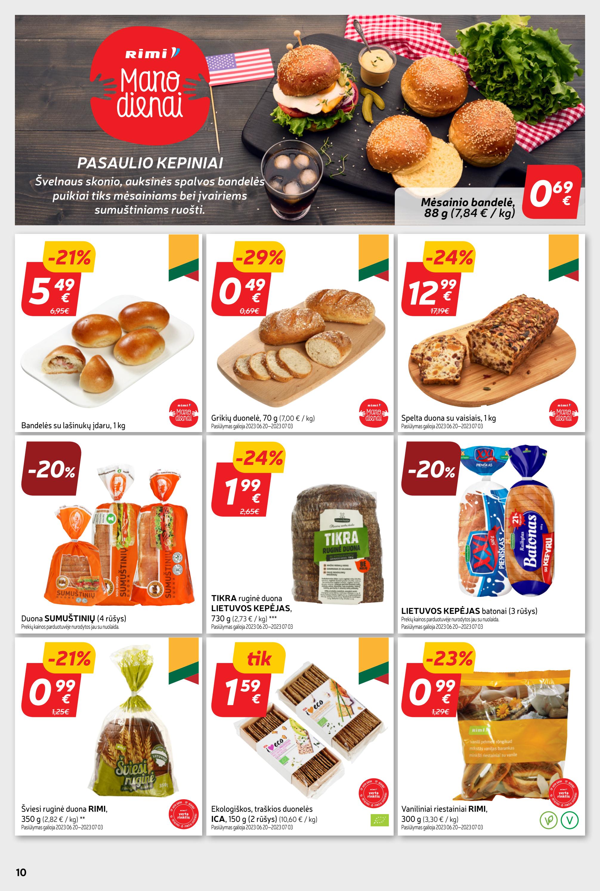Rimi savaitinis leidinys akcijos nuo 
  2023-06-27 iki 
  2023-07-03 | Leidinukas.lt puslapis 10