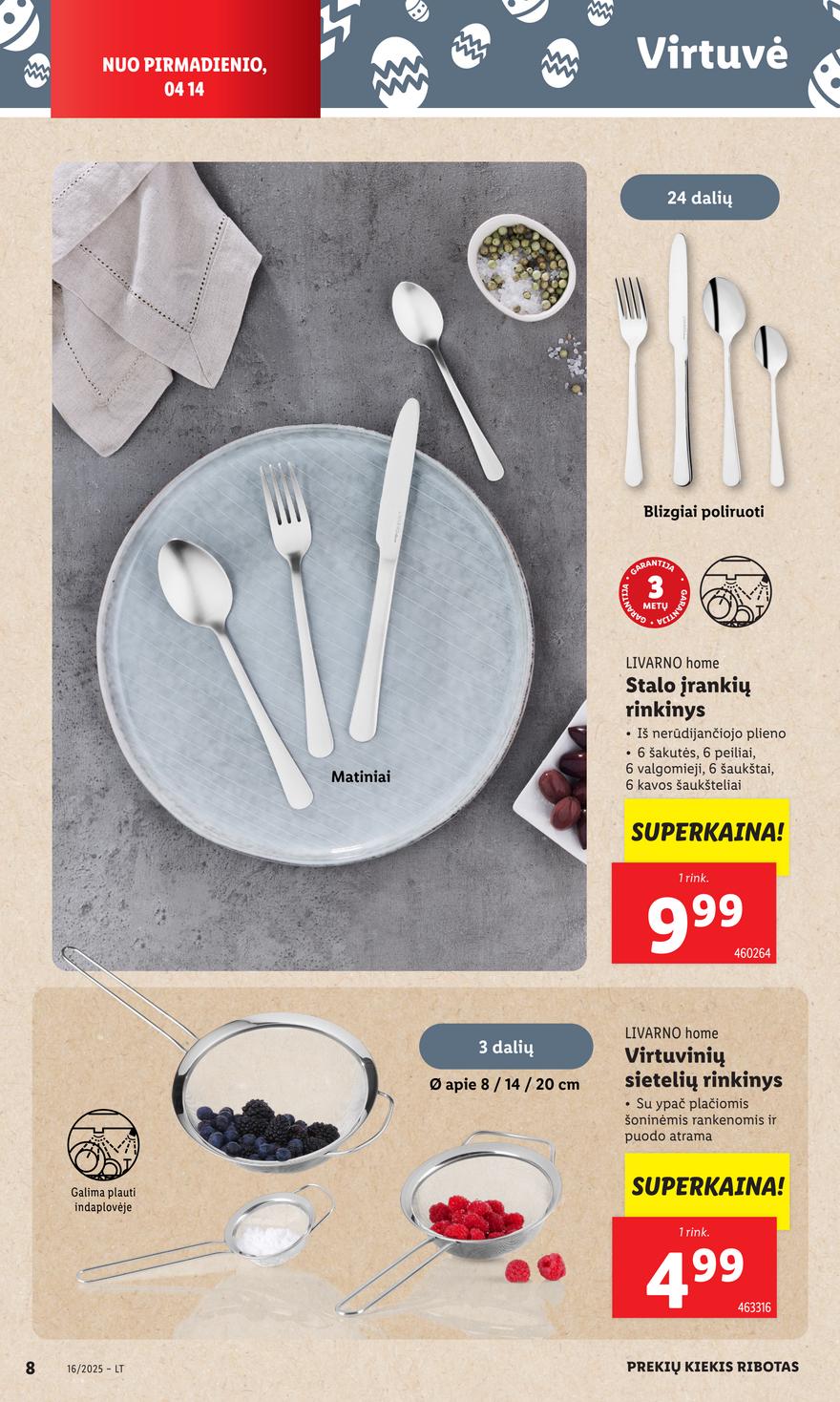 Lidl ne maisto leidinys akcijos nuo 
  2025-04-14 iki 
  2025-04-19 | Leidinukas.lt puslapis 8