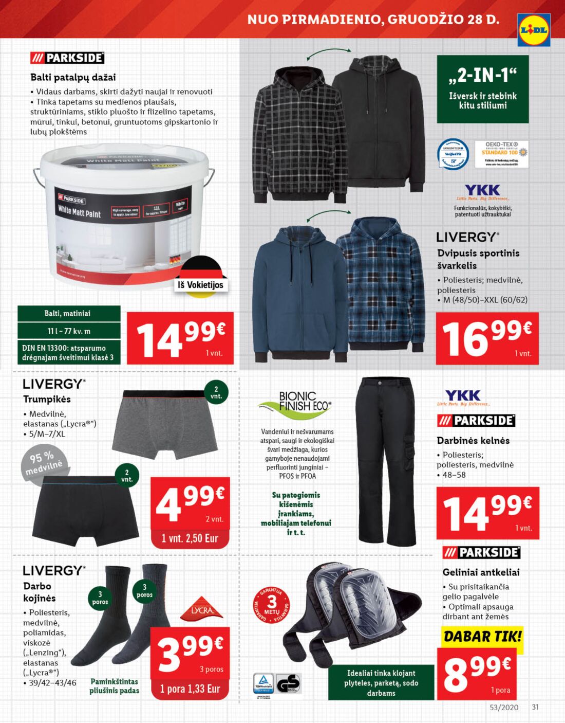 Lidl savaitinis leidinys akcijos nuo 
  2020-12-28 iki 
  2021-01-03 | Leidinukas.lt puslapis 31