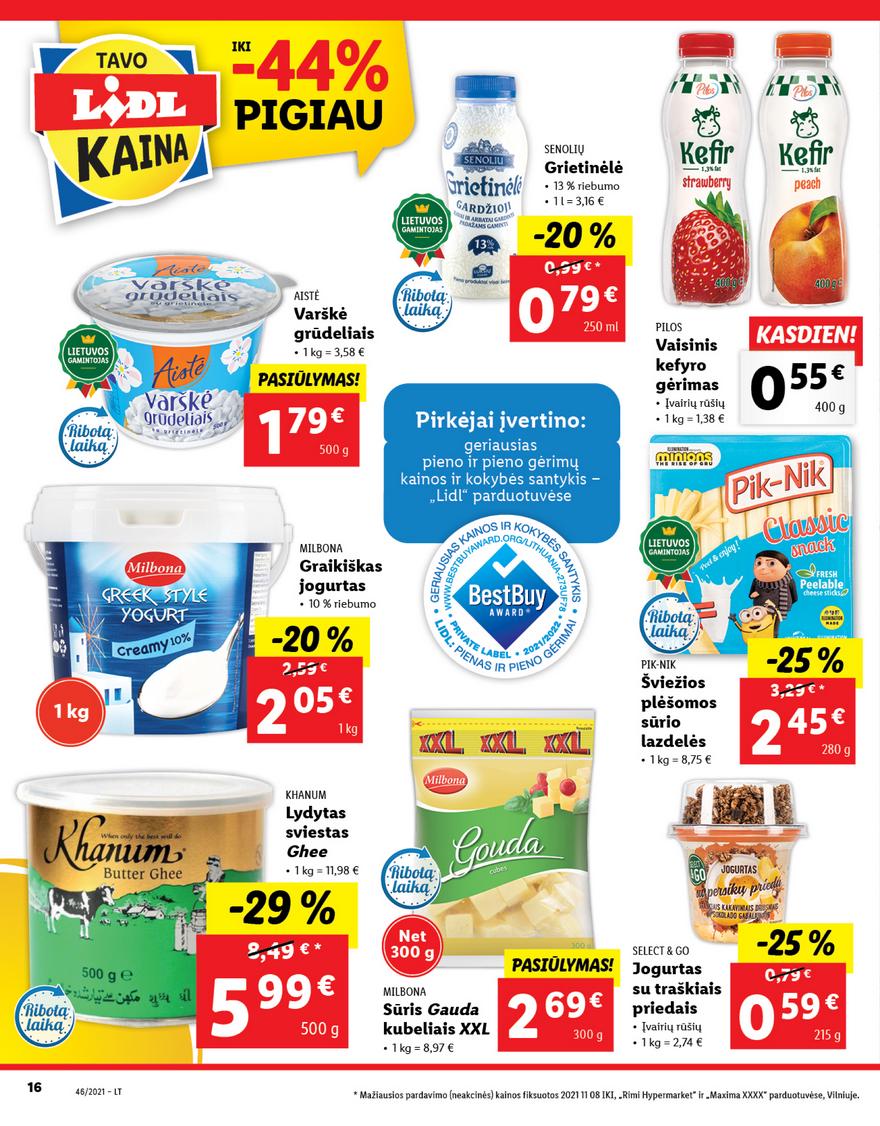 Lidl maisto prekių pasiūlymai akcijos nuo 
  2021-11-15 iki 
  2021-11-21 | Leidinukas.lt puslapis 16