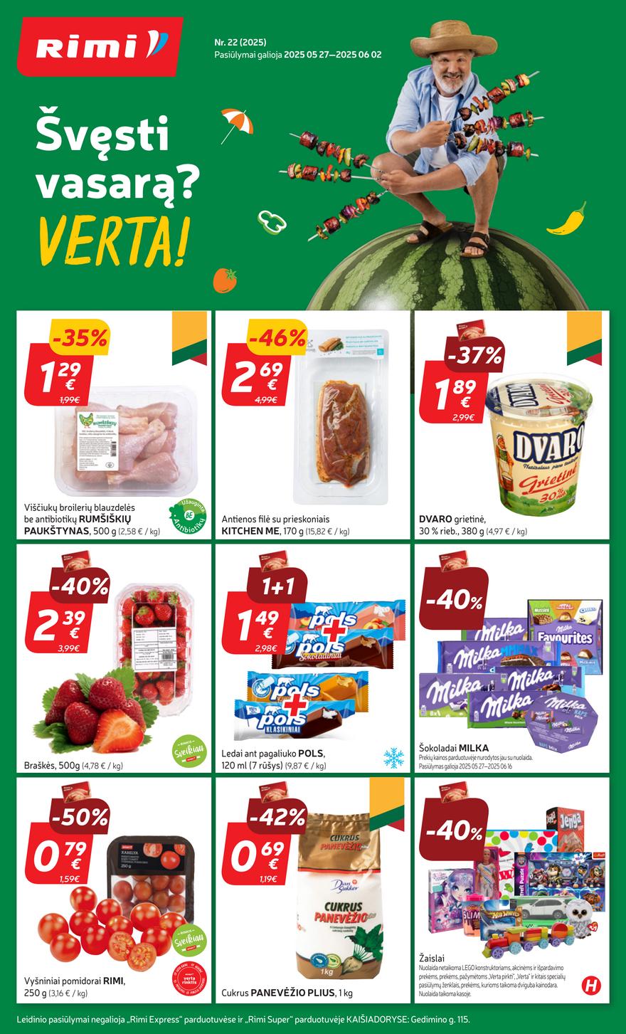 Rimi savaitinis leidinys 22 akcijos nuo 
  2025-05-27 iki 
  2025-06-02 | Leidinukas.lt puslapis 1