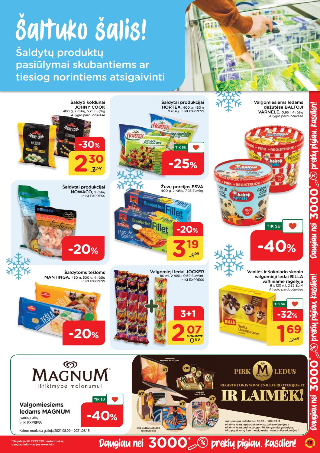 Iki savaitės leidinys akcijos nuo 
  2021-08-08 iki 
  2021-08-15 | Leidinukas.lt puslapis 13