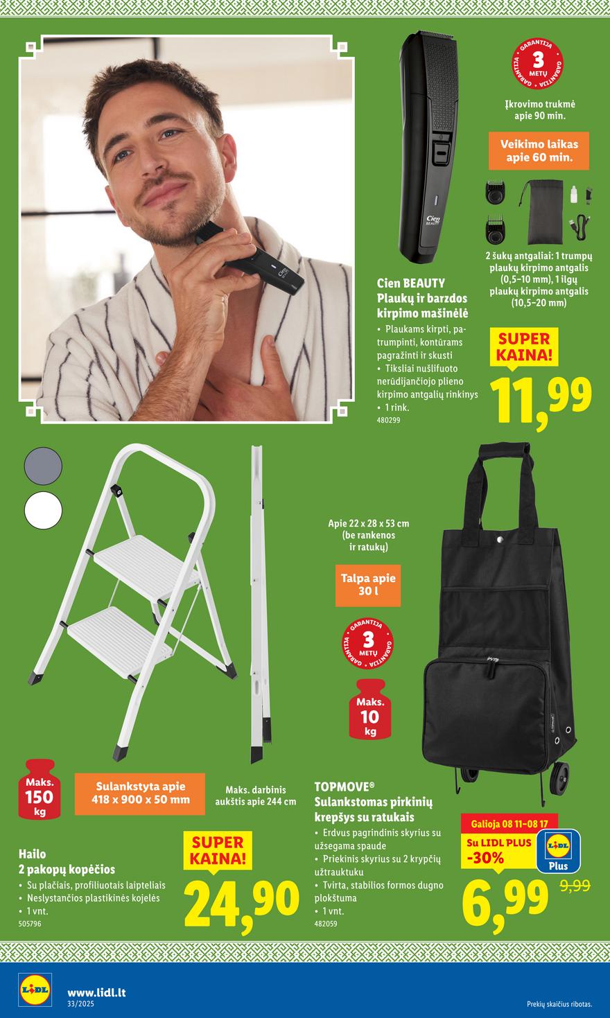 Lidl leidinys akcijos nuo 
  2025-08-11 iki 
  2025-08-17 | Leidinukas.lt puslapis 10