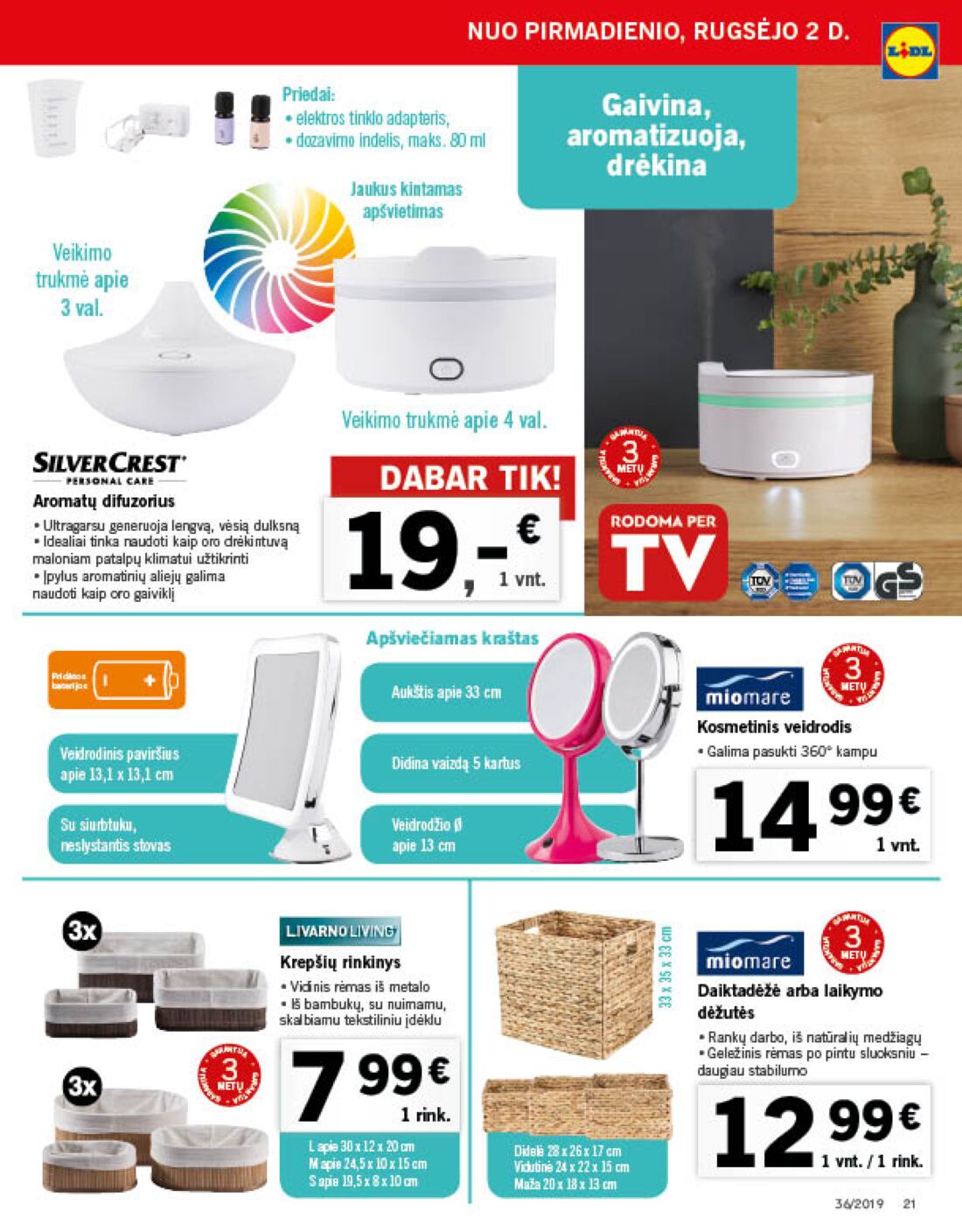 Lidl savaitinis leidinys akcijos nuo 
  2019-09-02 iki 
  2019-09-08 | Leidinukas.lt puslapis 21