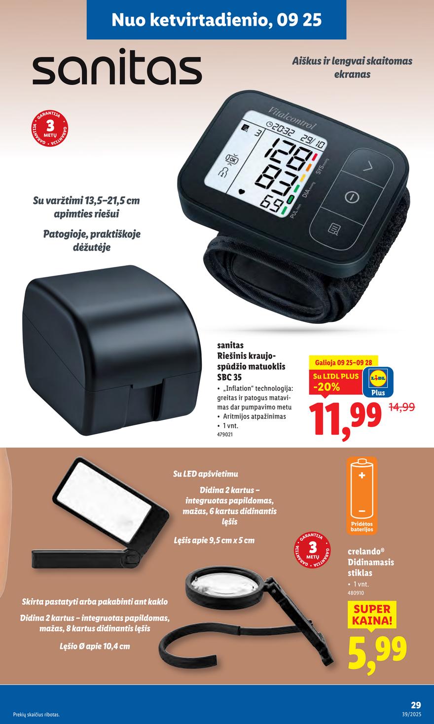 Lidl leidinys akcijos nuo 
  2025-09-22 iki 
  2025-09-28 | Leidinukas.lt puslapis 29