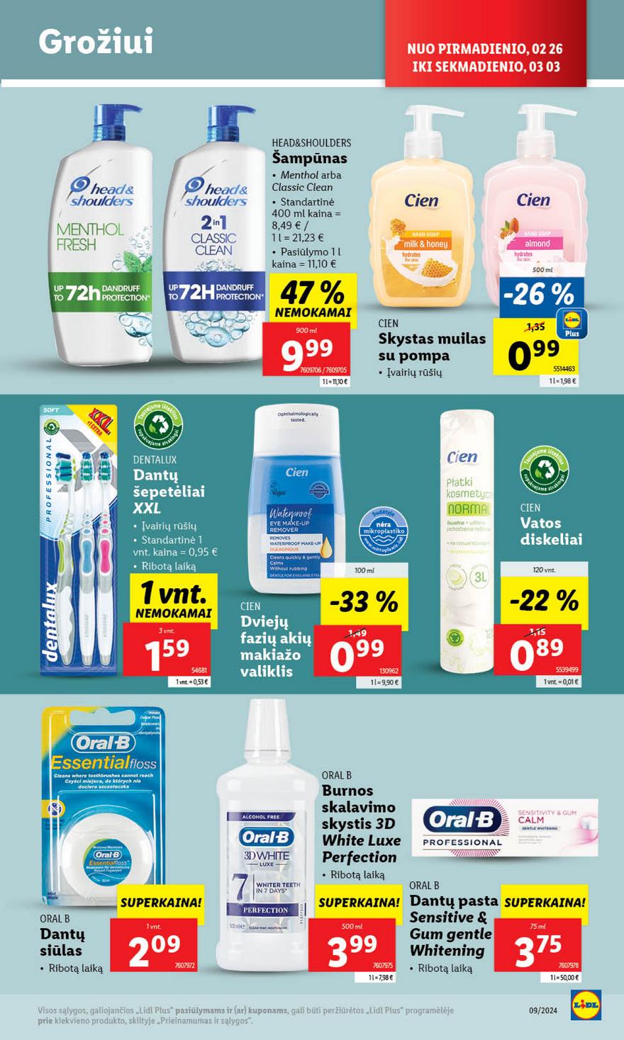 Lidl pasiūlymai akcijos nuo 
  2024-02-26 iki 
  2024-03-03 | Leidinukas.lt puslapis 27
