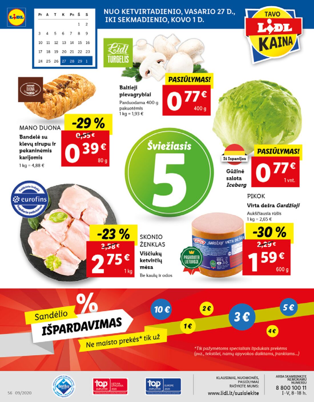 Lidl savaitinis leidinys akcijos nuo 
  2020-02-24 iki 
  2020-03-01 | Leidinukas.lt puslapis 56