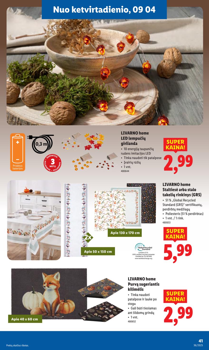 Lidl ne maisto leidinys akcijos nuo 
  2025-09-01 iki 
  2025-09-07 | Leidinukas.lt puslapis 41