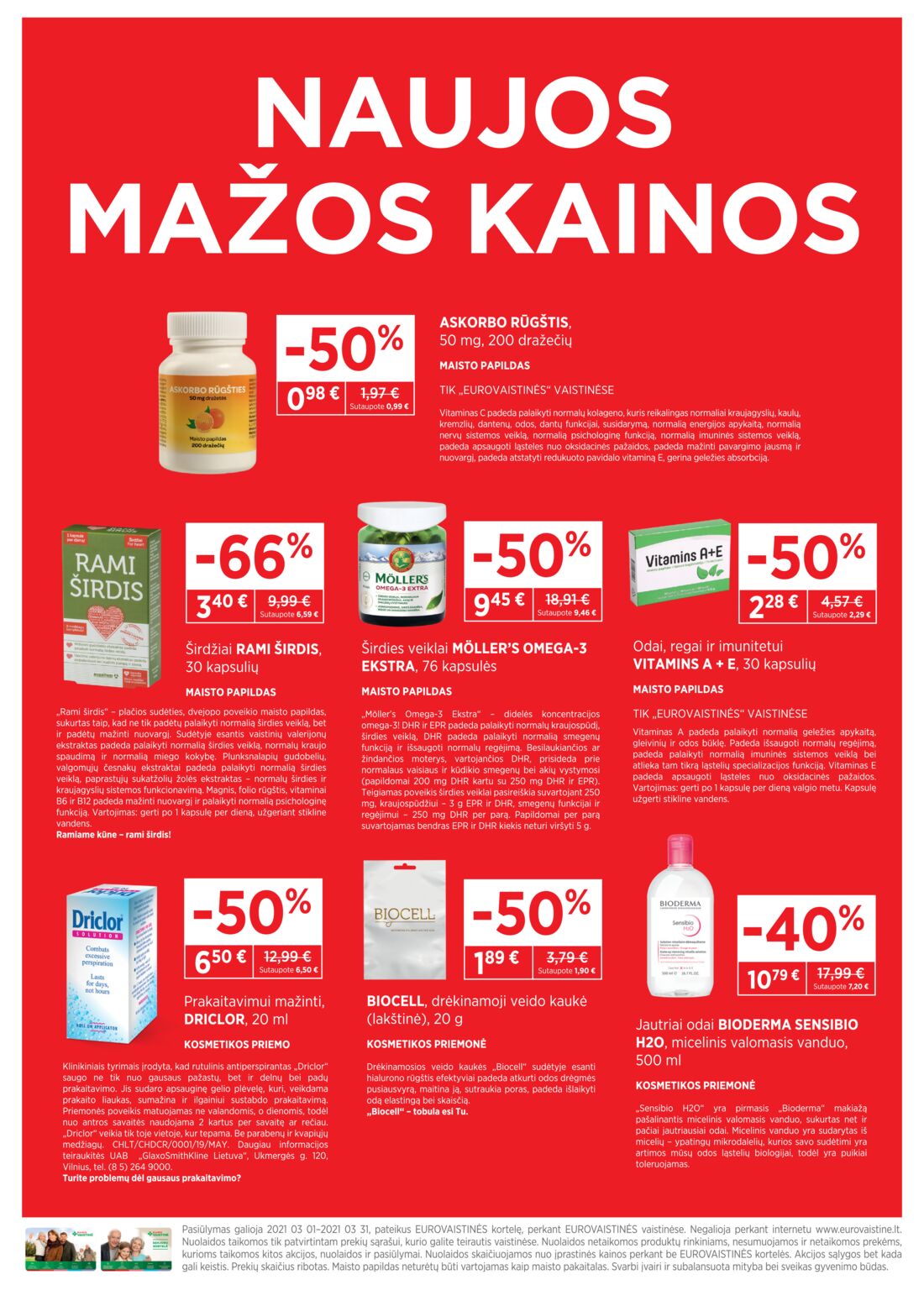 Euro vaistinė leidinys akcijos nuo 
  2021-03-01 iki 
  2021-03-31 | Leidinukas.lt puslapis 2