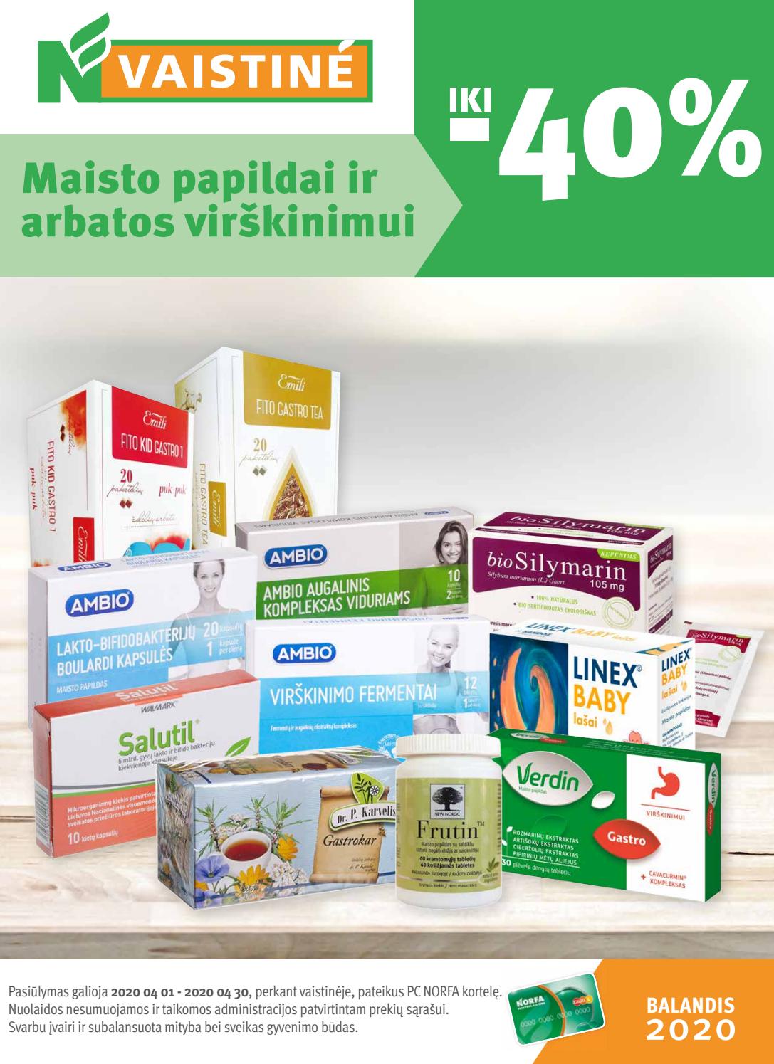 Norfos vaistinė leidinys akcijos nuo 
  2020-04-01 iki 
  2020-04-30 | Leidinukas.lt puslapis 1