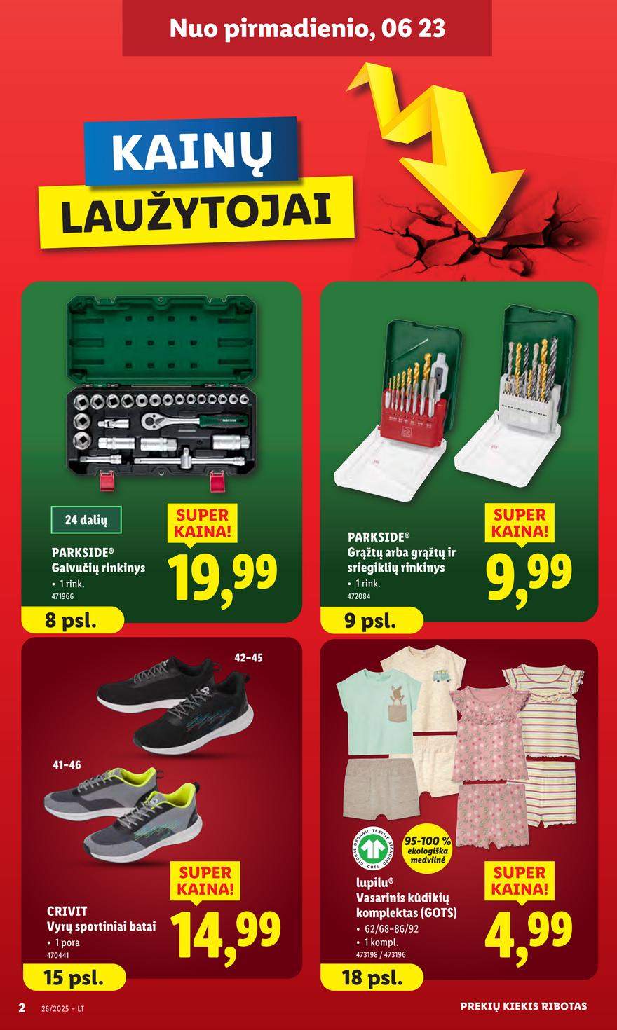 Lidl ne maisto leidinys akcijos nuo 
  2025-06-23 iki 
  2025-06-29 | Leidinukas.lt puslapis 2