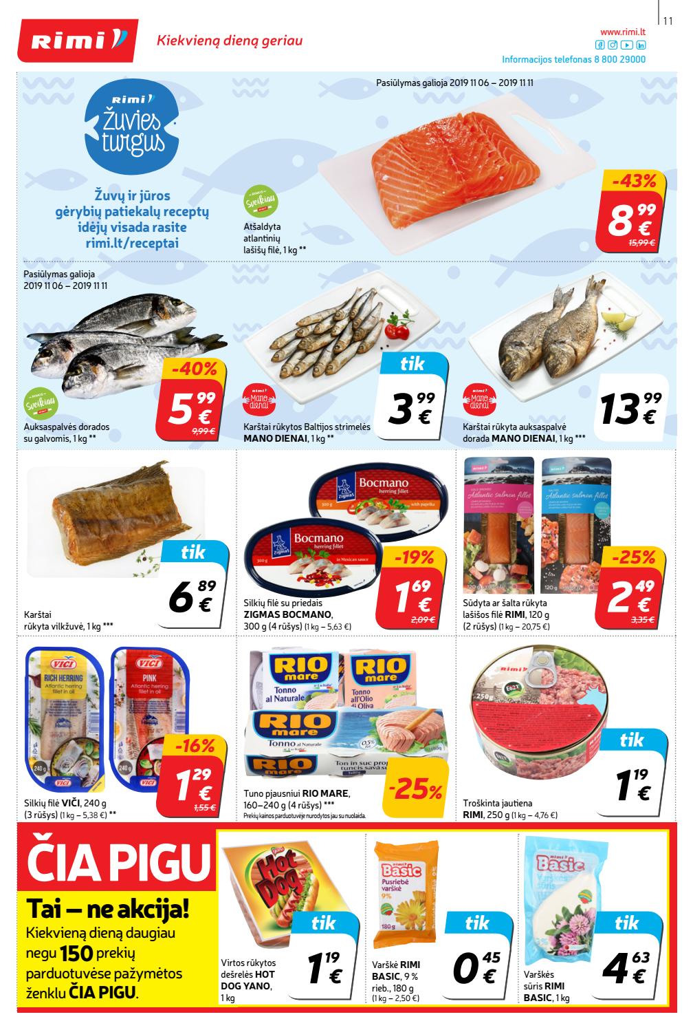 Rimi savaitinis leidinys akcijos nuo 
  2019-11-05 iki 
  2019-11-11 | Leidinukas.lt puslapis 11