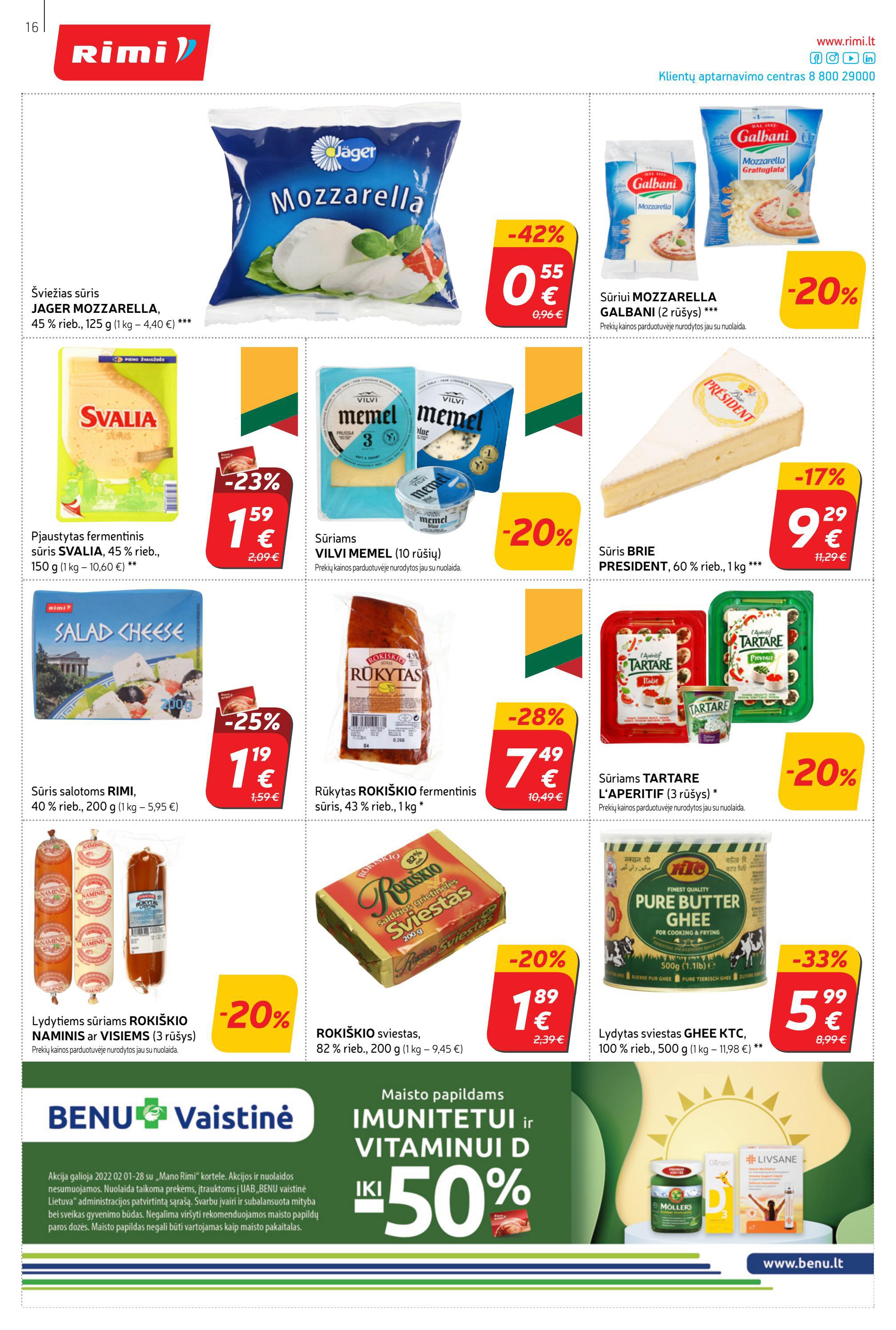 Rimi savaitinis leidinys akcijos nuo 
  2022-02-15 iki 
  2022-02-21 | Leidinukas.lt puslapis 16