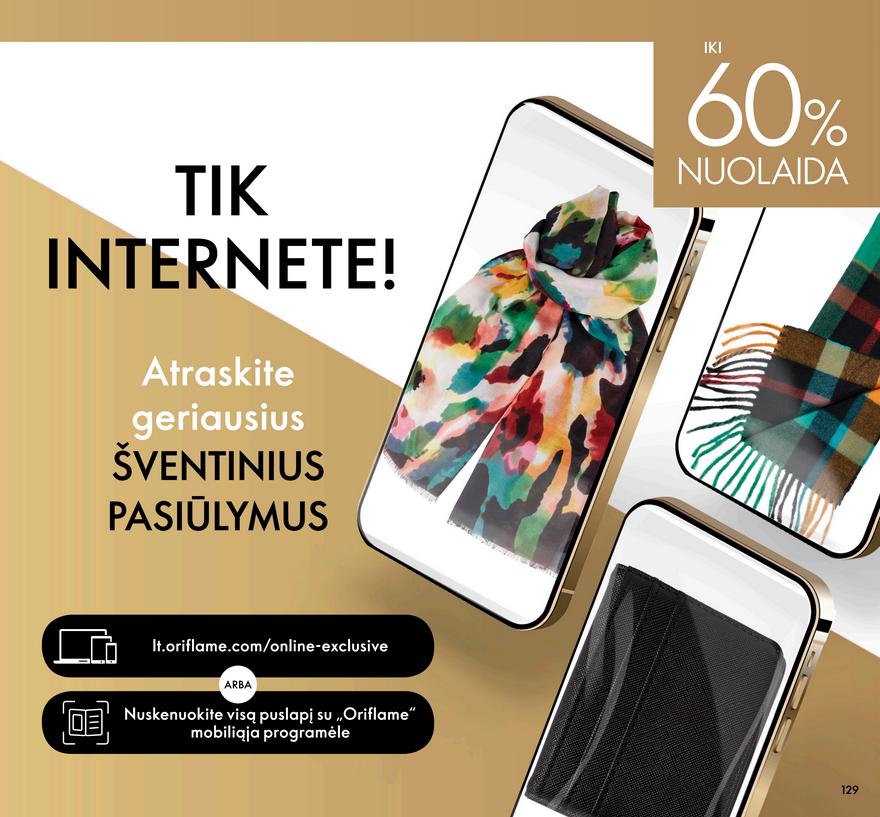 Oriflame katalogas akcijos nuo 
  2021-12-01 iki 
  2021-12-31 | Leidinukas.lt puslapis 129