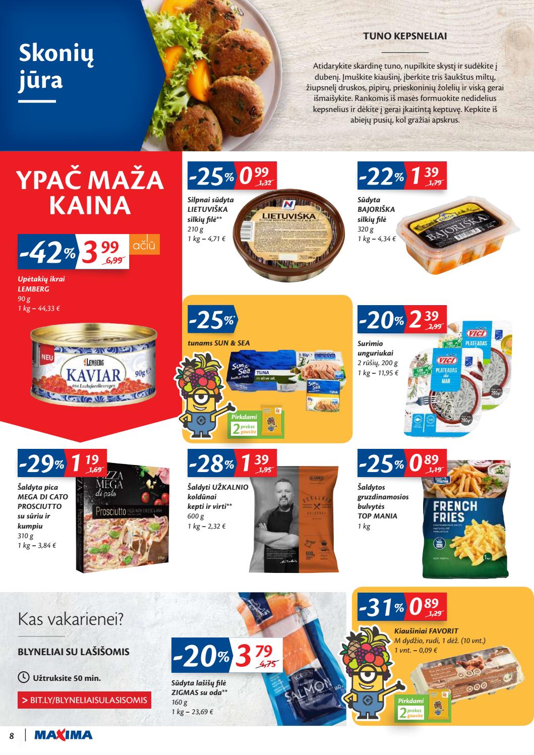 Maxima kaininis leidinys akcijos nuo 
  2019-10-22 iki 
  2019-10-28 | Leidinukas.lt puslapis 8