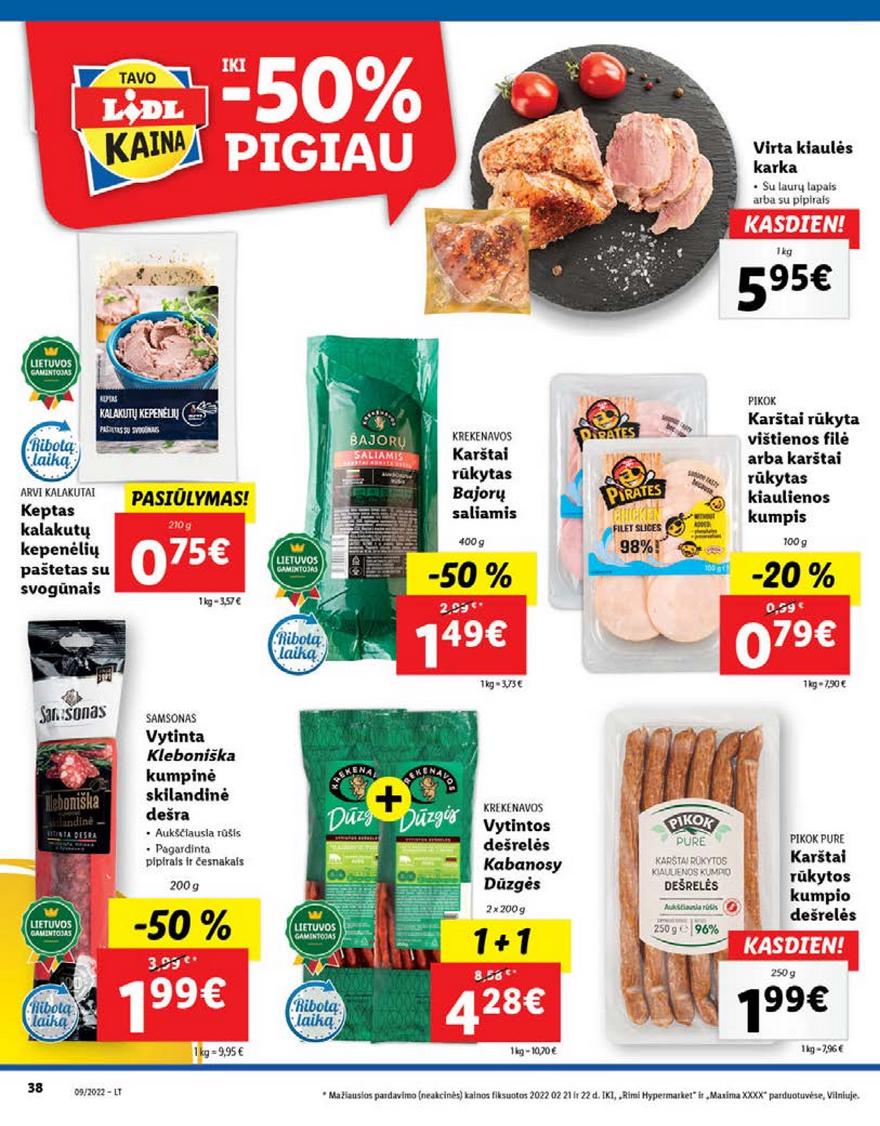Ldil maisto leidinys akcijos nuo 
  2022-02-28 iki 
  2022-03-06 | Leidinukas.lt puslapis 38