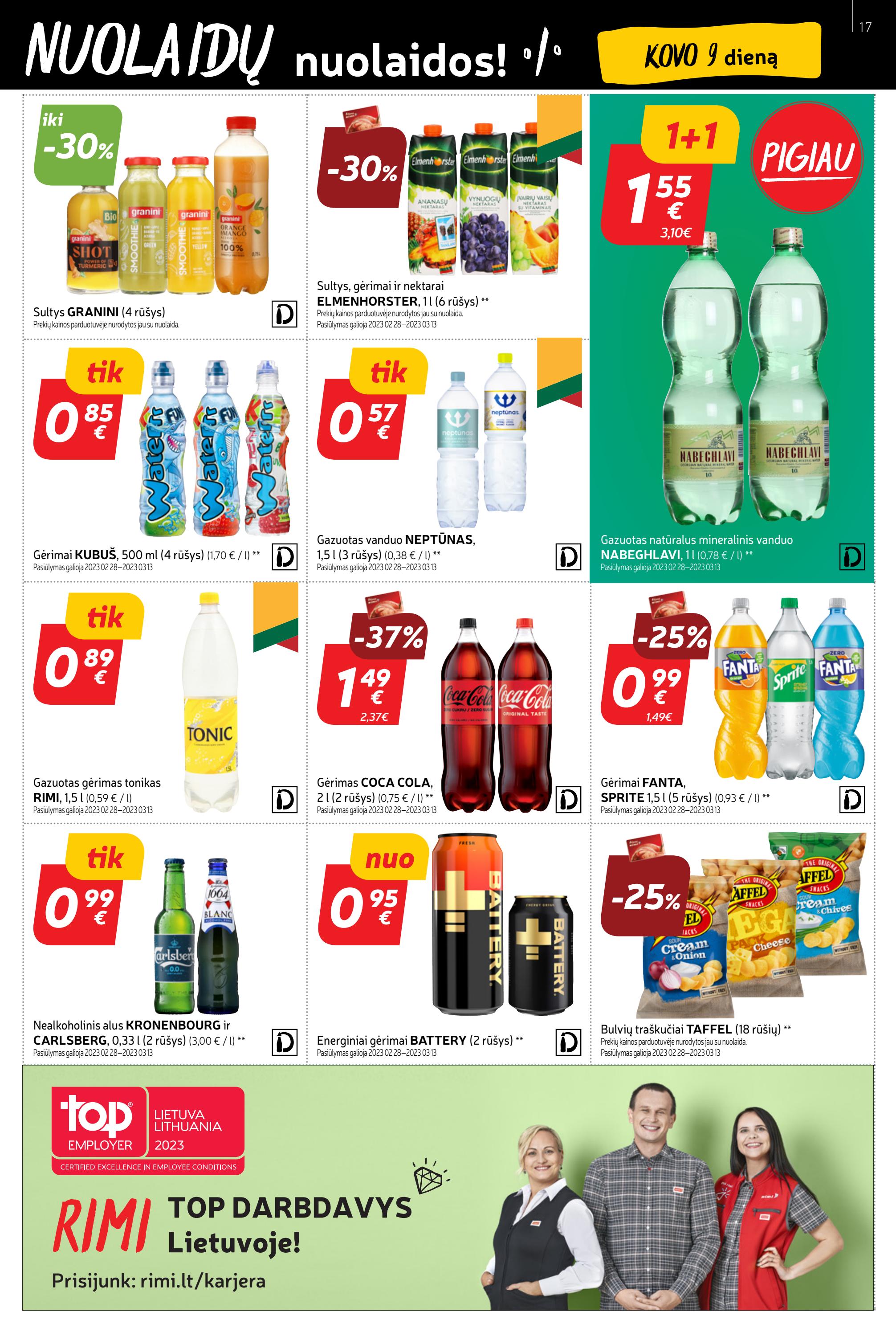 Rimi savaitinis leidinys akcijos nuo 
  2023-03-07 iki 
  2023-03-13 | Leidinukas.lt puslapis 17