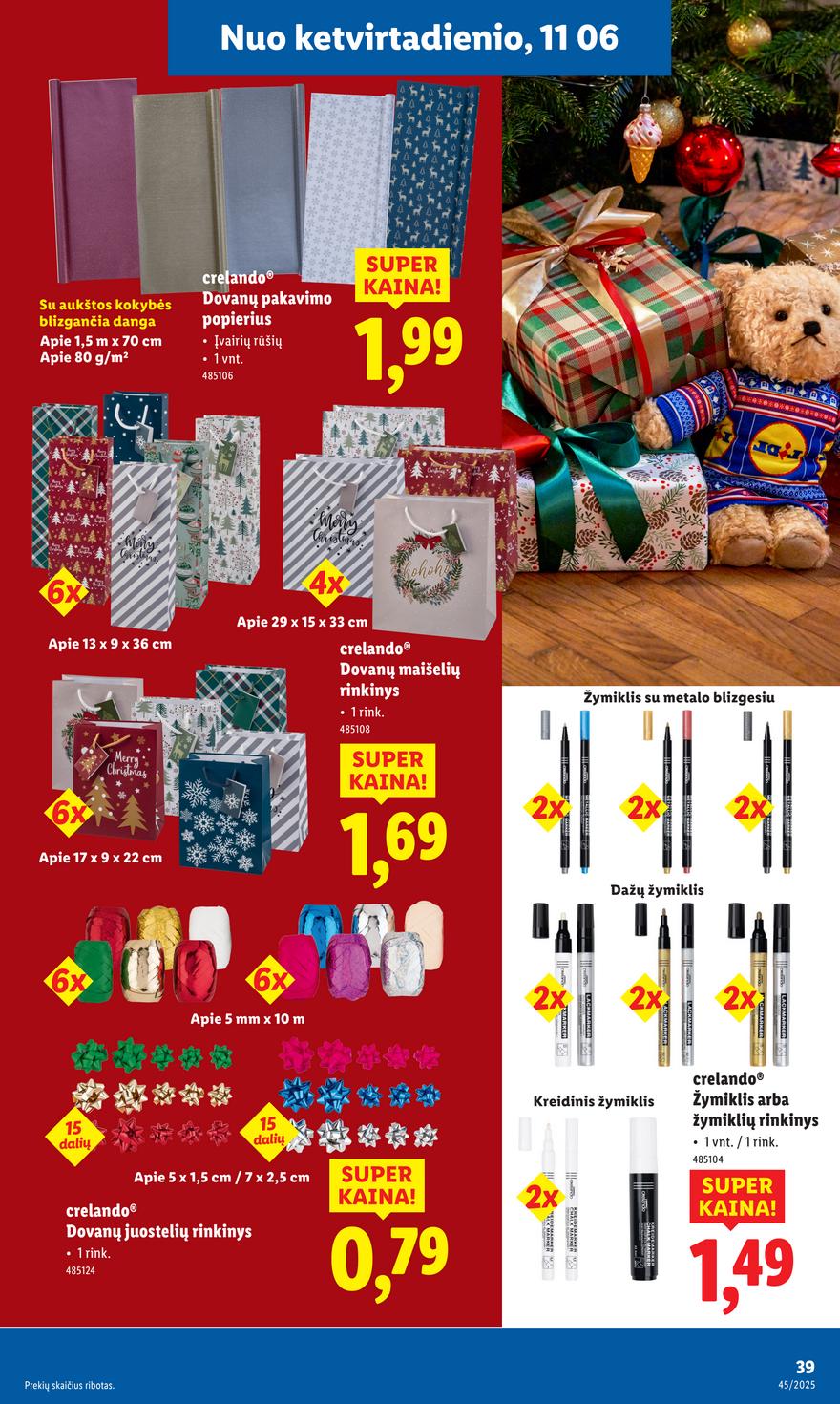 Lidl ne maisto leidinys akcijos nuo 
  2025-11-03 iki 
  2025-11-09 | Leidinukas.lt puslapis 39