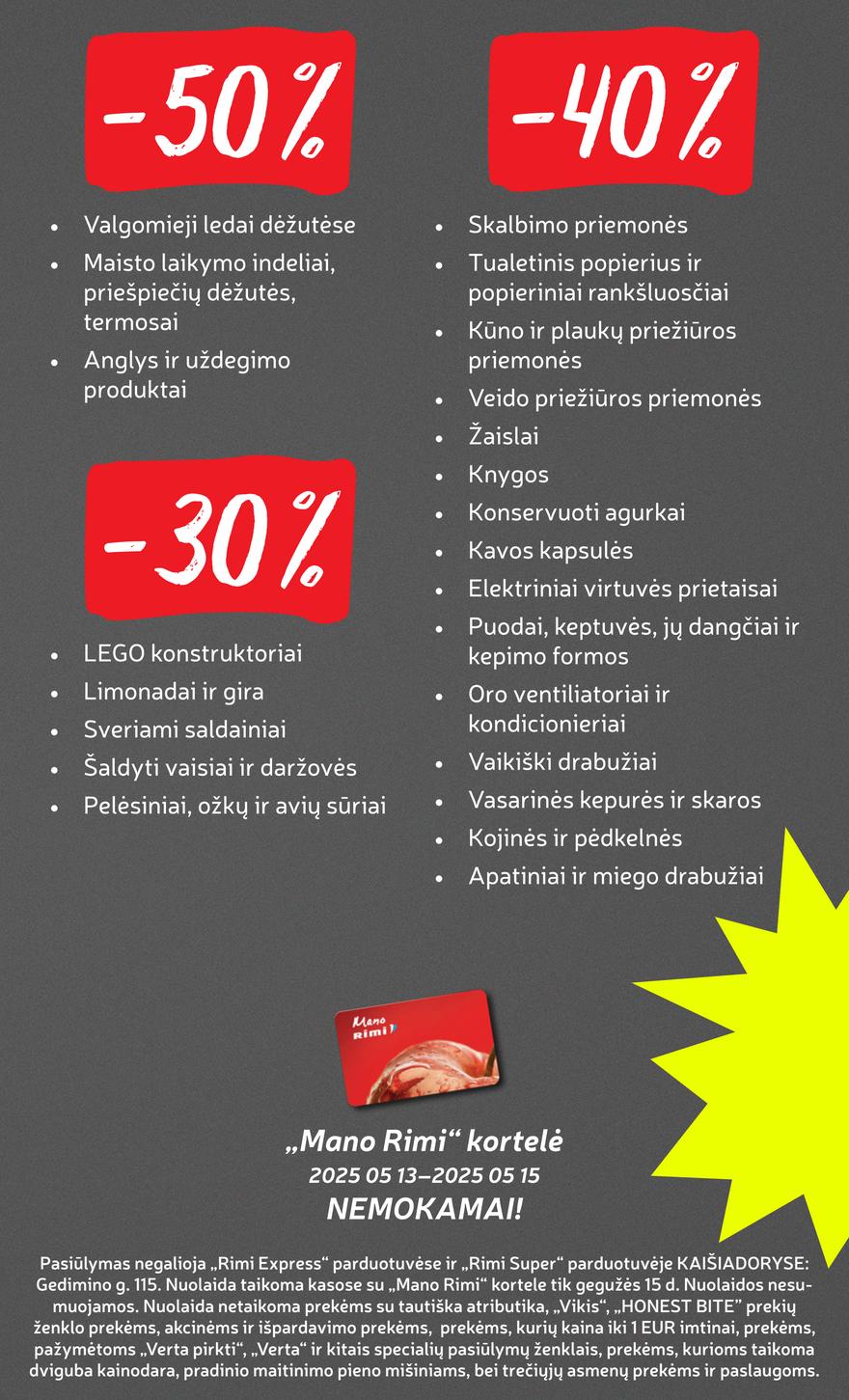Rimi savaitinis leidinys 20 akcijos nuo 
  2025-05-13 iki 
  2025-05-19 | Leidinukas.lt puslapis 3