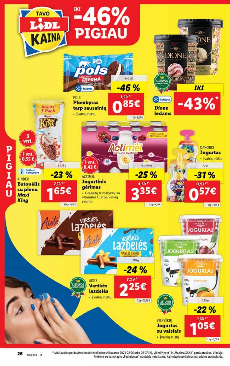 Lidl pasiūlymai akcijos nuo 
  2023-02-13 iki 
  2023-02-19 | Leidinukas.lt puslapis 26