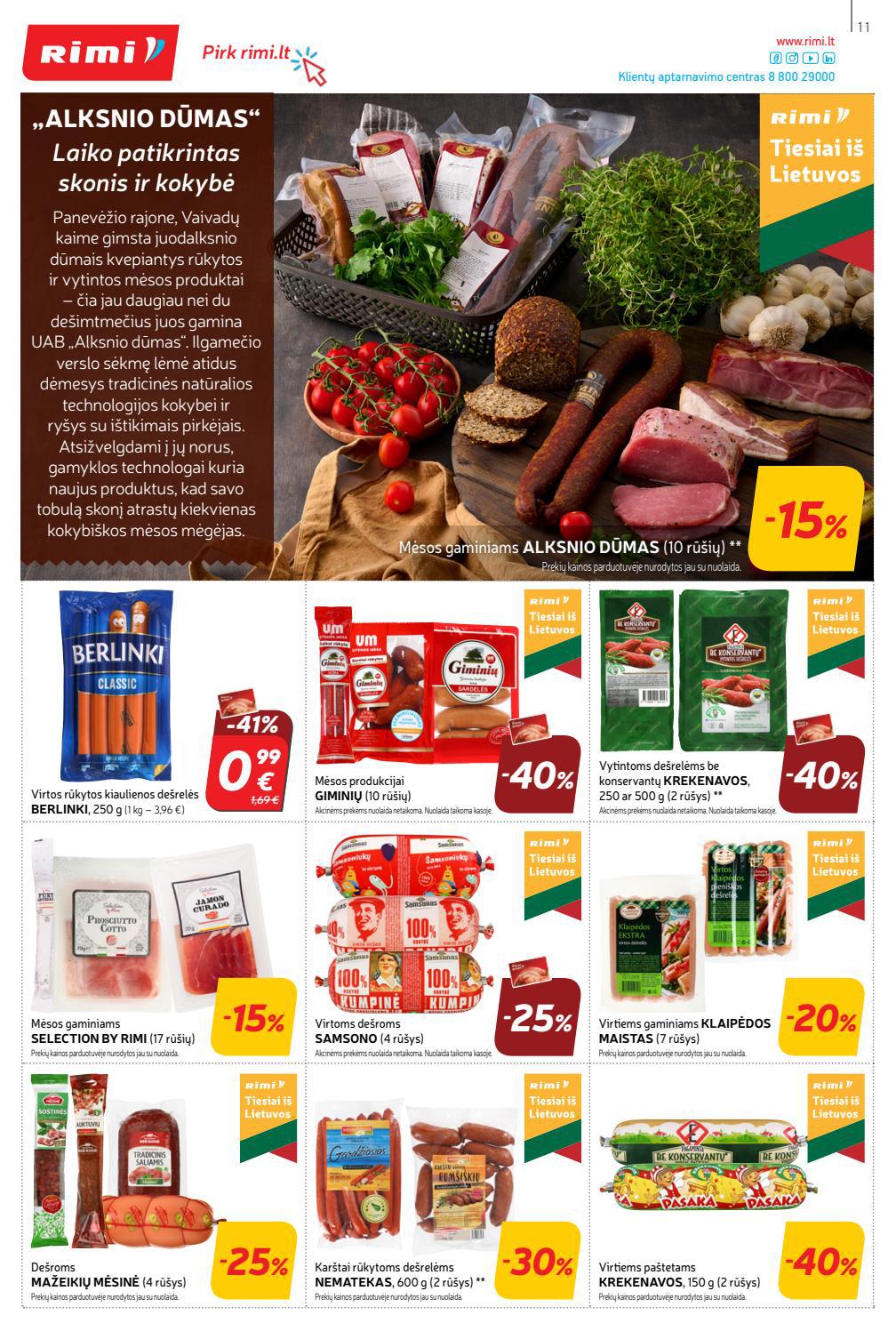 Rimi savaitinis leidinys akcijos nuo 
  2021-11-03 iki 
  2021-11-08 | Leidinukas.lt puslapis 11