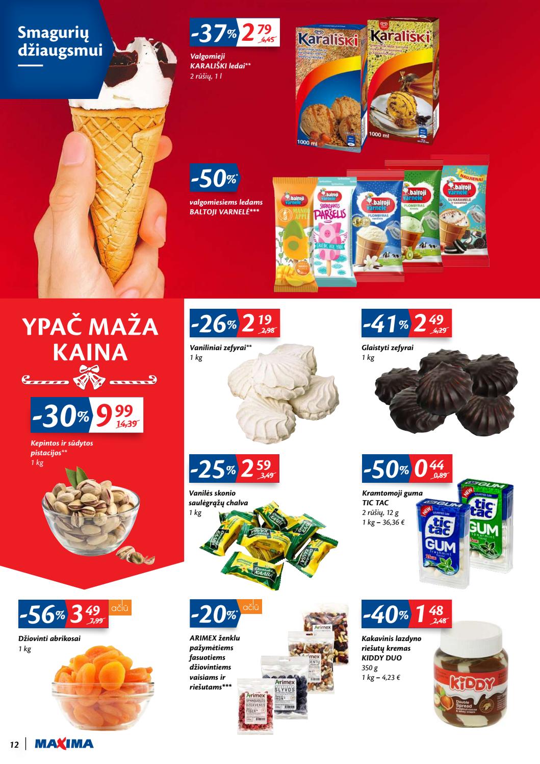 Maxima kaininis leidinys akcijos nuo 
  2019-12-10 iki 
  2019-12-16 | Leidinukas.lt puslapis 12