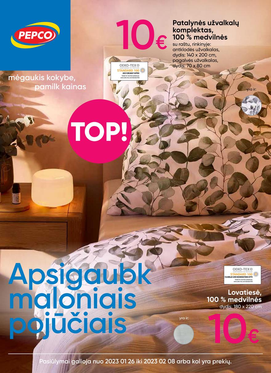 Pepco leidinys akcijos nuo 
  2023-01-26 iki 
  2023-02-08 | Leidinukas.lt puslapis 1