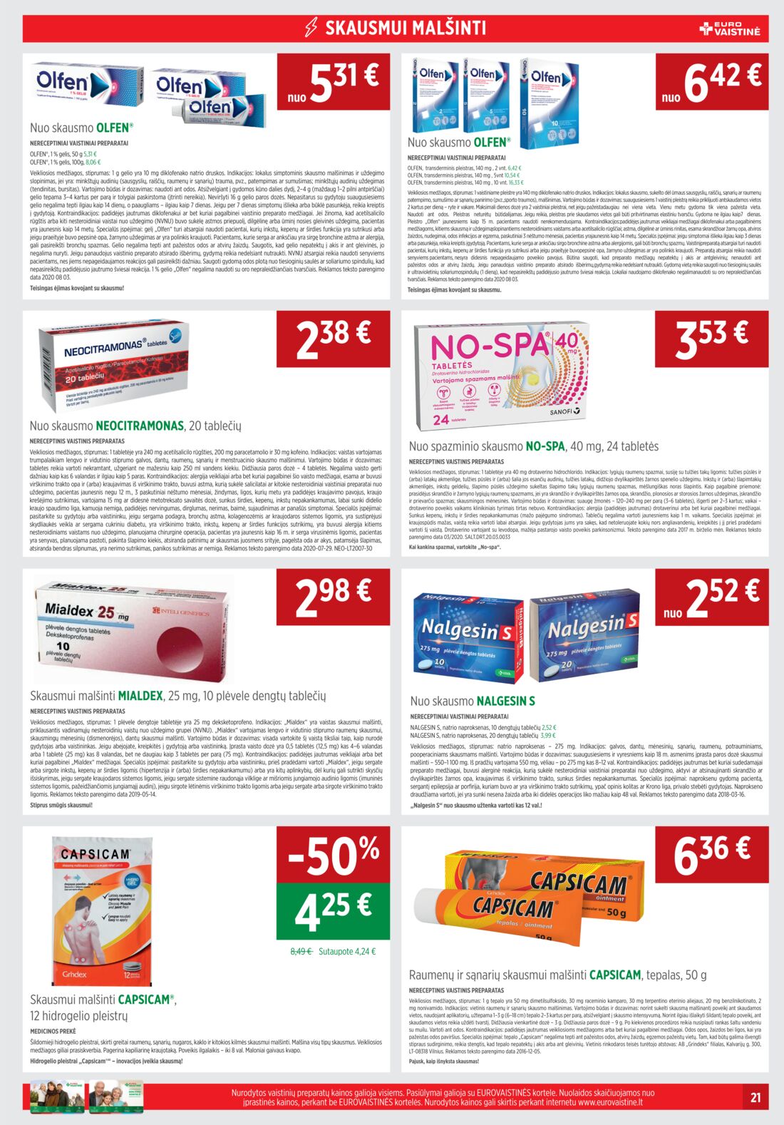 Euro vaistinė leidinys akcijos nuo 
  2020-11-01 iki 
  2020-11-30 | Leidinukas.lt puslapis 21