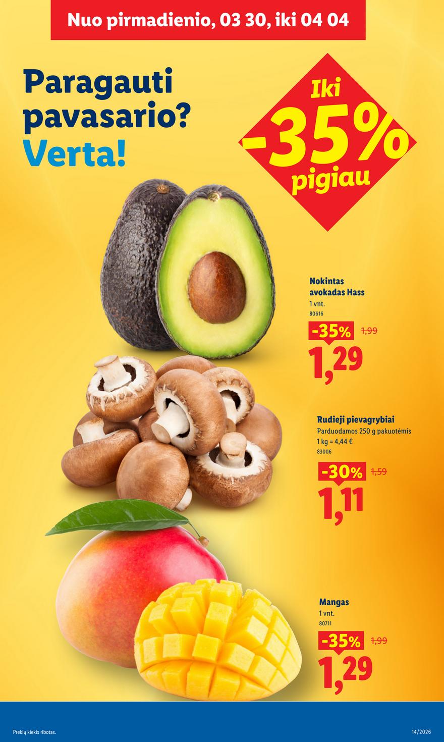 Lidl leidinys akcijos nuo 
  2026-03-30 iki 
  2026-04-04 | Leidinukas.lt puslapis 5
