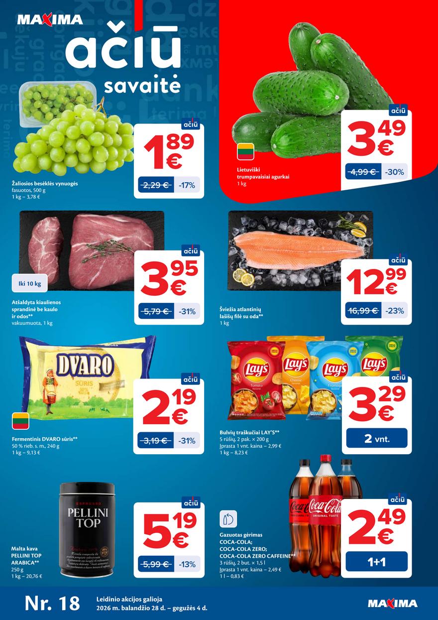Maxima leidinys akcijos nuo 
  2026-04-28 iki 
  2026-05-04 | Leidinukas.lt puslapis 1