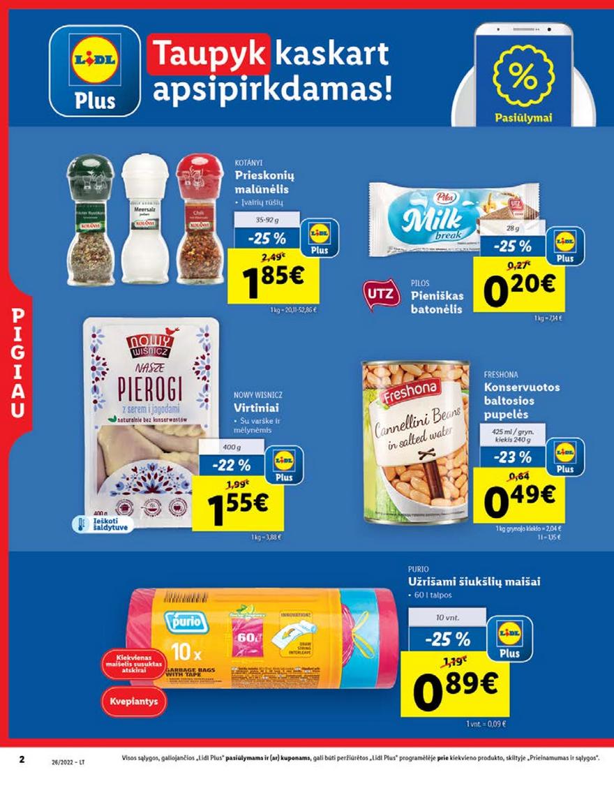Lidl pasiūlymai akcijos nuo 
  2022-06-27 iki 
  2022-07-03 | Leidinukas.lt puslapis 2