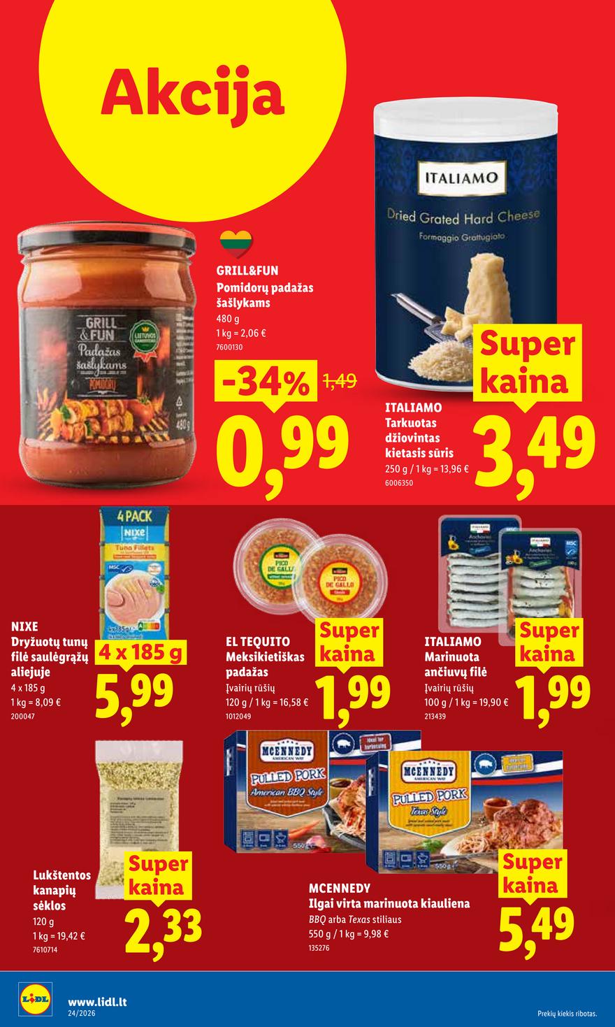 Lidl leidinys akcijos nuo 
  2026-06-08 iki 
  2026-06-14 | Leidinukas.lt puslapis 20