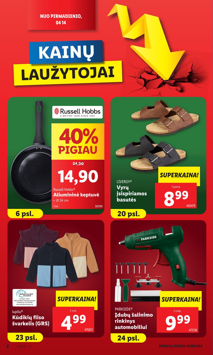 Lidl ne maisto leidinys akcijos nuo 
  2025-04-14 iki 
  2025-04-19 | Leidinukas.lt puslapis 2