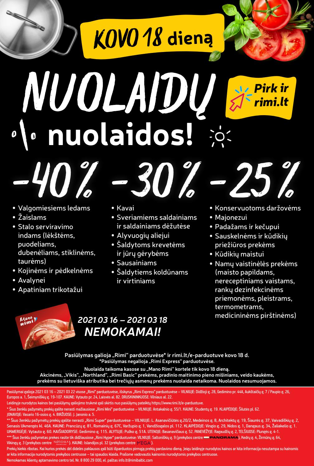 Rimi savaitinis leidinys akcijos nuo 
  2021-03-16 iki 
  2021-03-22 | Leidinukas.lt puslapis 24